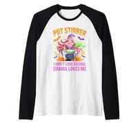 Agitateur de Casserole drôle sorcière Cuisine Drame Halloween Meme Humour Manche Raglan