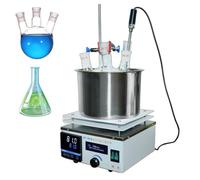 Agitateur de chauffage magnétique numérique, vitesse 2450 tr/min, contrôle de la température de 5 °C à 300 °C, minuterie de 999 min pour l'école à domicile et la recherche