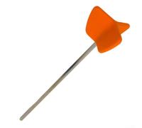 Agitateur de peinture enduit de résine pour cloison sèche de ciment Thinset - Arbre de mélange à nettoyage rapide pour perceuses sans fil de 25,2 cm (orange, lot de 1)