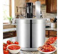 Agitateur de sauce à soupe de fond d'assaisonnement de pot commercial,agitateur automatique de confiture,mélangeur électrique 15-40L avec grattoir à 4 lames,for faire de la confiture,de la sauce(25L)