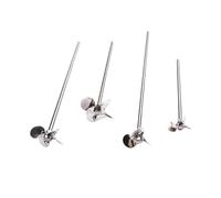 Agitateur dentelé en acier inoxydable, Lame d'agitation à Dispersion en acier inoxydable 304, 40-80mm et tige 8x200-500mm for mélangeur de laboratoire(Stirring rod 8 * 400mm)