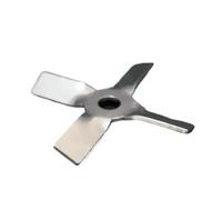 Agitateur dentelé en acier inoxydable, Lames d'agitation en acier inoxydable 304, 30 ° et 45, 40 à 120 mm, avec tige de dispersion, ensemble 200 500(6cm blade angle 45)