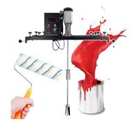 Agitateur électrique for dissolvant de peinture, agitateur de revêtement, mélangeur pneumatique à cuve de 1 tonne, double turbine centrifuge, avec brosse rotative