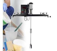 Agitateur électrique portable for IBC, mélangeur centrifuge électrique, support rétractable de 72 à 120 cm, double turbine centrifuge, vitesse réglable, for le mélange de peinture