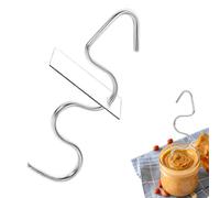 Agitateur et grattoir à beurre d'arachide, mélangeur de beurre d'arachide en acier inoxydable, mélangeur de beurre d'arachide, mélangeur manuel pour outils de cuisine, divers beurres de noix,