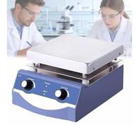 Agitateur Magnétique 1L/3L/5L, Agitateur De Liquide De Laboratoire Avec Barre D'agitation/fusible Et Contrôle À Double Bouton, 0-1600 Tr/min Et Réglage De La Température/vitesse, Conduction Thermique