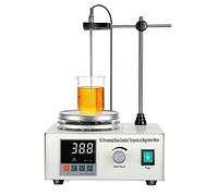 Agitateur magnétique 200 W avec affichage numérique de la température et réglage de la vitesse - Mélangeur magnétique 2000 tr/min avec plaque chauffante pour agitation de 1000 ml - Mélangeur