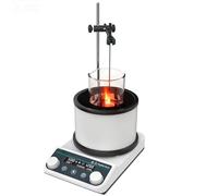 Agitateur magnétique à Collecte de Chaleur avec Affichage numérique, Bain-Marie et Bain d'huile à température constante, (Bain-Marie 100 °C, Bain d'huile 250 °C),Natural