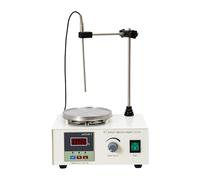Agitateur magnétique avec plaque chauffante, 250 W, agitateur magnétique, avec affichage numérique de la température et contrôle de la vitesse 0-2000 tr/min, pour laboratoire/maison