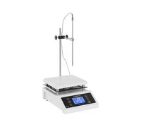 Steinberg Systems Agitateur Magnétique Chauffant Avec Plaque Chauffante SBS-MR-2000 (Plaque Chauffante 19 x 19 cm, 200-2000 tr/min, Max. 350 °C Afficheur Numérique, Minuterie : 0-9999 min)