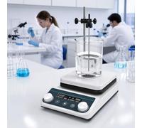 Agitateur Magnétique Chauffant, Capacité De 8L, Affichage Numérique LED 6,3 Pouces, Vitesse De 50 À 1500Tr/min, Température Maximale 310°C, Minuterie De 1 À 12H, Inclut Barreau D'agitation