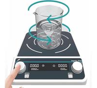Agitateur magnétique de chauffage de laboratoire de grande capacité, mélangeur magnétique de laboratoire avec agitation avant et arrière, minuterie de 24 heures, options de 10 L, 15 L, 30 L, 50 L (15