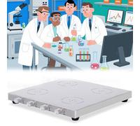 Agitateur magnétique de laboratoire avec contrôle de vitesse multi-positions et indépendant, 200-2000 tr/min, plaque en acier inoxydable pour un mélange efficace