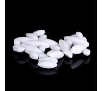 Agitateur magnétique en polyéthylène PTFE - Barreaux d'agitation elliptiques, lot de 10 pièces for utilisation en laboratoire, différentes tailles(A200(D8xL20mm))