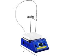 Agitateur magnétique, mélangeur magnétique numérique LCD 2L 5L, agitateur de Boissons Chauffant avec Barre d'agitation, mélangeur Portable pour Laboratoire, Plaque chauffante magnétique (Cou