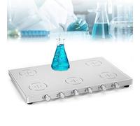 Agitateur magnétique puissant pour laboratoire, agitateur multi-positions, 200 à 2000 tr/min pour 1/2/4/6 positions, pour les grandes écoles professionnelles et la recherche scientifique LC-UMS-6