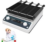 Agitateur Orbital Rotateur Horizontal, Agitateur Numérique Orbital Compact avec Mode Continu Ou Mode Minuterie, Vitesse Réglable 40-200 TR/Min, pour Laboratoire D’école De Recherche, 20Pro