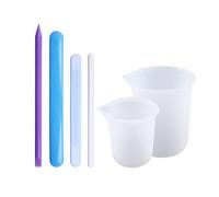 Agitateur plat en silicone rond - Bâton mélangeur pour peinture époxy liquide - Bâtons mélangeurs en résine