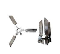 Agitateur pneumatique à hélice pliable, agitateur à hélice pliable, mélangeur à 3 lames, agitateur à palette for peinture(OD 300mm ID 25mm)