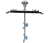 Agitateur pneumatique, agitateur automatique de peinture avec support, turbine revêtue de plastique, adapté au mélange de solutions de revêtement acides et alcalines fortes(Small Five)
