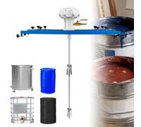 Agitateur pneumatique de peinture, agitateur d'air commercial avec turbine pliante de 250 mm, tige de mélange de 880 mm, parfait pour la peinture, le lubrifiant et l'agitation de la résine