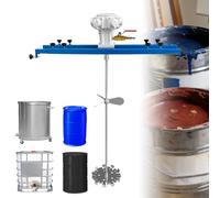 Agitateur pneumatique de peinture, agitateur d'air commercial avec turbine pliante de 250 mm, tige de mélange de 880 mm, parfait pour la peinture, le lubrifiant et l'agitation de la résine
