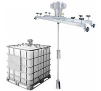 Agitateur pneumatique for cuve IBC, mélangeur de peinture pneumatique 1 tonne/1000 L 1 CV, agitateur de peinture, hélice repliable, for dissolvant d'encre