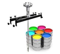 Agitateur pneumatique for cuves IBC, mélangeur pneumatique de 1 tonne, hélice repliable, avec support, for matériaux de revêtement de peinture, dissolvant d'encre liquide visqueux