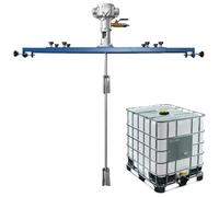 Agitateur pneumatique for IBC, mélangeur pneumatique, agitateur de peinture, hélice repliable, mélangeur de peinture à pince, mélangeur à air for pigments avec support, for agitateur dissolvant d'encr