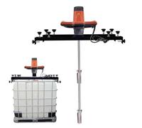 Agitateur Pneumatique IBC 3000 W, Mélangeur De Peinture Électrique, Turbine Pliable En Acier Inoxydable De 250 Mm De Diamètre, Tige D'agitation De 900 Mm, For Mélanger Peinture