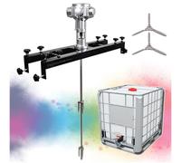 Agitateur Pneumatique Ibc Avec HéLice Repliable,MéLangeur Pour Cuve Ibc Avec Support De Suspension, Machine à MéLanger La Peinture Commerciale 220 Gallons,Outil MéLange De Peinture(3cylinders)