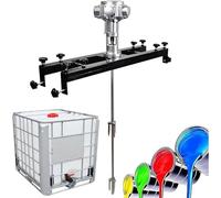 Agitateur Pneumatique IBC, Mélangeur De Peinture Pneumatique, Mélangeur Automatique De Peinture, pour Mélanger des Solutions De Viscosité Moyenne à élevée, avec Support Rétractable Large5Cylinders