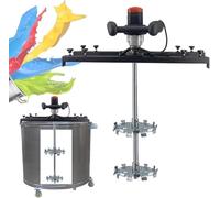 Agitateur pneumatique Industriel, agitateur à Pince, mélangeur à air, Outil de mélange de Peinture, mélangeur à réservoir électrique 3280 W avec hélice Repliable et Support, pour revêtements