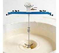 Agitateur Pneumatique Industriel Pour IBC,Mélangeur Pneumatique 0,5/0,75/1 HP,Hélice Pliante Et Support en Acier Inoxydable,Régime à Vide 0-2500 Tr/Min,Pour Revêtement,Colle Adhésif,Résine Model B