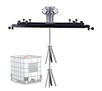 Agitateur pneumatique, mélangeur pneumatique à cuve de 1 tonne, agitateur de peinture, tige de mélange de 90 cm, mélangeur de ciment portable, mortier, plâtre, peinture, fourrage(S400)