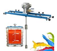 Agitateur pneumatique pour GRV, mélangeur de peinture pneumatique de 1040 litres (275 gallons), en acier inoxydable, pale repliable, pour Cuve IBC de 1000 L pour adhésifs(Small 5 Cylinders)