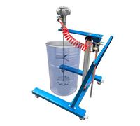 Agitateur pneumatique pour peinture, encre, colle - Levage entièrement automatique, capacité de 370 litres, hauteur de levage 89,9 cm, 2000 tr/min avec roues