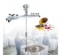 Agitateur Pneumatique Pour Réservoir IBC, Capacité 1000 L + Lame Pliante De 10 Pouces, Longueur De Tige 85-95 Cm, Matériau En Acier Inoxydable, Pour Agitateur Dissolvant D'encre,5 cylinders