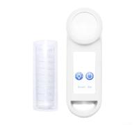 Agitateur portable alimenté par piles avec démarrage tactile intelligent, lumière LED, mélange mains pour réactifs de test de qualité de l'eau, plastique 50 ml, blanc