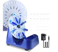 Agitateur rotatif de laboratoire 1,5-50 ml, agitateur rotatif pour tubes avec 3 types de fixations, rotation uniforme à 360°, vitesse réglable : 0-80 tr/min,A