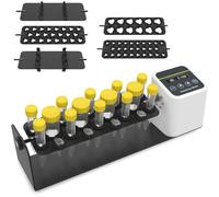 Agitateur rotatif numérique à axe long,agitateur à rouleaux for tubes de laboratoire chimique,vitesse de 20 à 80 tr/min, minuterie de 1 min à 23 h 59 min et mode continu for tubes de 2/5/10/15/50 ml