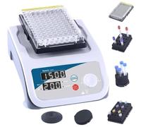 Agitateur Rotatif Numérique, Mélangeur Vortex Multitubes De Laboratoire Avec 6 Modules Remplaçables, Vitesse De 200 À 3000 Tr/min Et Minuterie De 1 S À 999 Min, Pour La Recherche Chimico-biologique