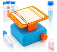 Agitateur vibrant 3D, Mini mélangeur de laboratoire, 30-100 tr/min | Inclinaison fixe de 6°, plateforme antidérapante, pour tubes, plaques et mélange doux des échantillons