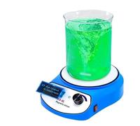 Agitateur Vortex Agitateur magnétique mini 3000 ml 5000, mélangeur de liquide à affichage numérique, équipement Vo-rtex avec deux barres d'agitation(DXY-MSA-3L)