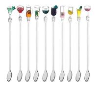 Agitateurs de boissons - ROCK - 23 cm - Multicolore - Acrylique alimentaire