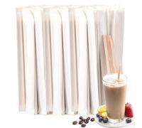 Agitateurs de Café en Bois,100 Pièces Touillette Cafe en Bois Bâtonnets de Café Jetables Bâtonnets de Biodégradables Agitateur pour Cocktails Boisson Chaude 14CM