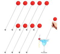 Agitateurs de cocktail - Outil de mélange pour boissons portables et réutilisables - Ustensiles de baguettes mélangeurs, pour maison, café, bar, boissons chaudes et froides, cocktails, thé et chocolat