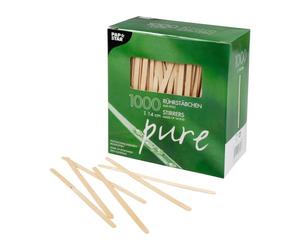 Agitateurs en bois, longueur 140 mm - Boite de 1000