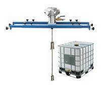 Agitateurs pneumatiques IBC, mélangeur de peinture à réservoir 1 tonne 1 CV, agitateur pneumatique avec support, hélice repliable, for agitateur dissolvant d'encre