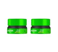 Agiva wax cire Cheveux mate Paste 155ml Effet Naturel - Effet Opaque- Cire Pâte Coiffante Mate155 ml, Cire Cheveux, Maximum Contrôle - Lot de 2 boîte 155ml
